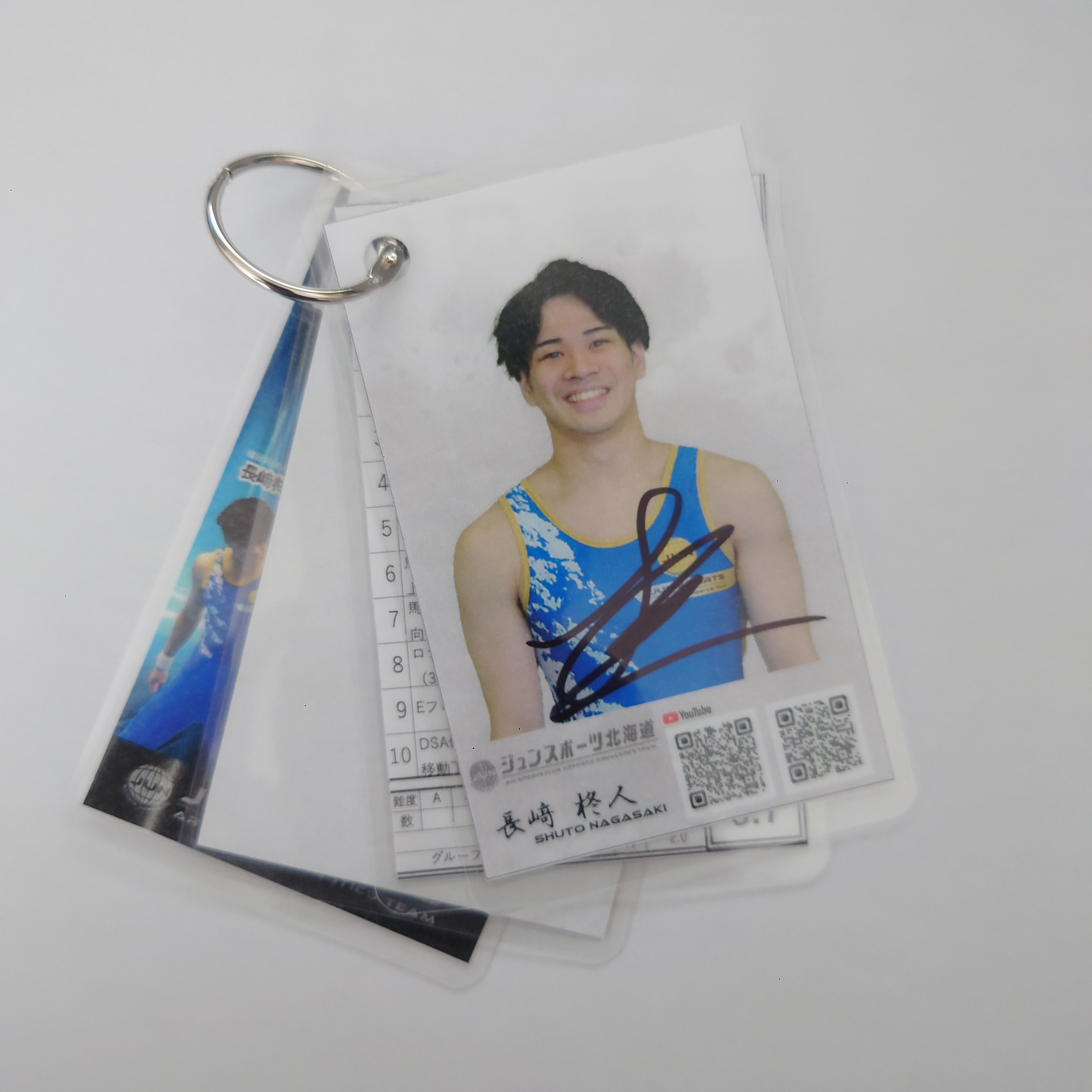 長﨑柊人｜選手サイン付きDスコアカード（第63回NHK杯 体操）